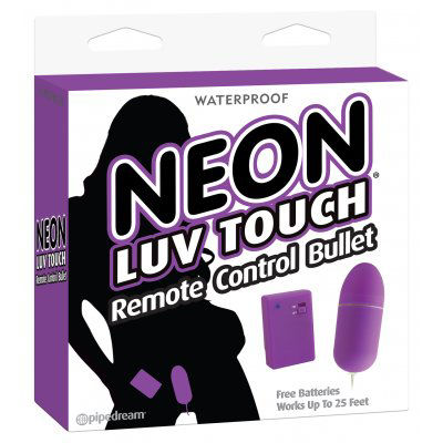 Виброяйцо из силикона Neon Luv Touch Remote Control Bullet Purple