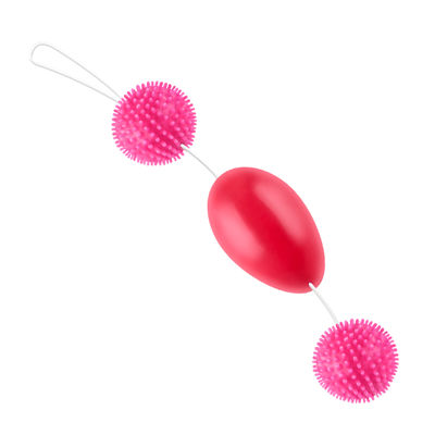 Анально-вагинальные шарики на веревке розовые