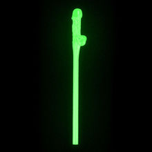 Трубочки для коктейлей светятся в темноте Glow in the Dark Willy Straws