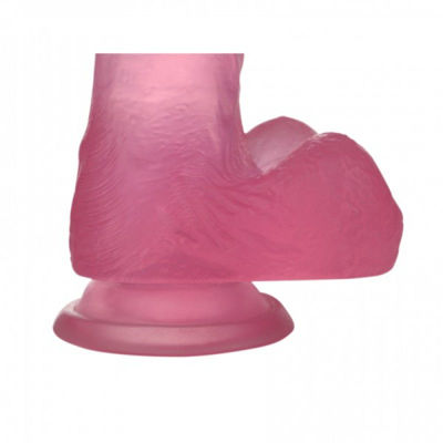 Фаллос на присоске Jelly Studs Crystal Dildo Small розовый