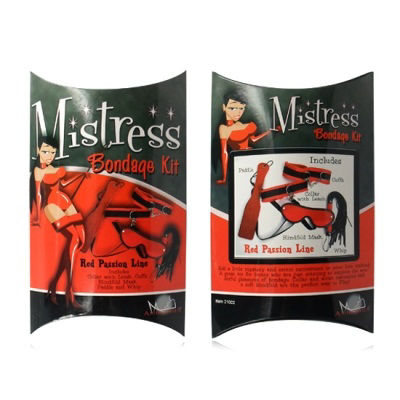 Бондажный набор красного цвета Mistress Bondage