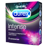 Изображение Презервативы Durex Intense Orgasmic с ребристой и точечной структурой 3 шт