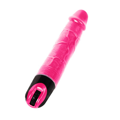 Реалистичный вибратор розового цвета 24 см