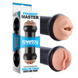 Изображение Мастурбатор 2 в 1 Traning Master Double Side Stroker-Mouth and Pussy