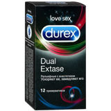 Изображение Презервативы Durex №12 Dual Extase (рельефные с анестетиком)