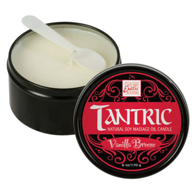 Массажная свеча с феромонами аромат ванили Tantric Vanilla Breeze 170 гр.