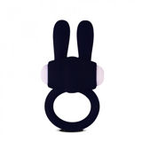 Изображение Черное виброкольцо Power Clit Cockring Rabbit