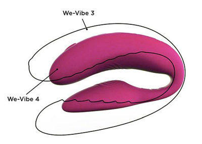 We-Vibe 4 Вибромассажер розовый с дистанционным пультом