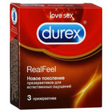 Изображение Презервативы Durex №3 Real Feel с эффектом кожа к коже