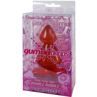 Анальная пробка Gum Drops Double Bubble Red