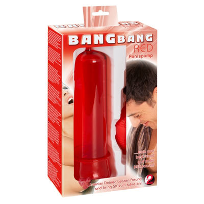 Вакуумная помпа для пениса Bang Bang красная