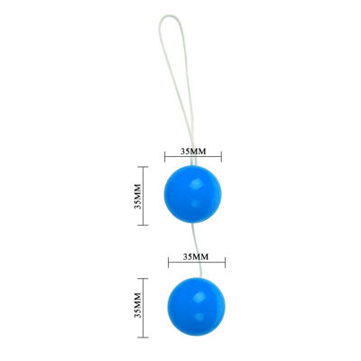 Анально-вагинальные шарики Twins Ball голубые