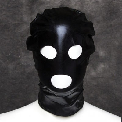 Чёрная маска из спандекса