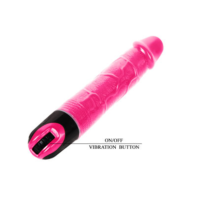 Реалистичный вибратор розового цвета 24 см