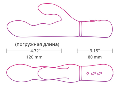 LOVENSE Революционный вибратор с дистанционным управлением Nora New - 20 см.
