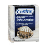 Презервативы Contex №3 Extra Sensation (с крупными точками и ребрами)
