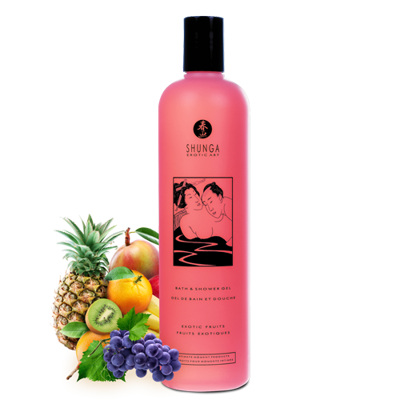 SHUNGA Съедобный гель для душа Bath & Shower Gel с ароматом экзотических фруктов 500 мл