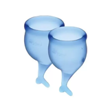 Satisfyer Менструальные чаши Feel Secure 15 и 20 мл синие