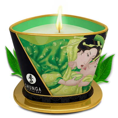 SHUNGA Массажная свеча Exotic Green Tea, 170 мл