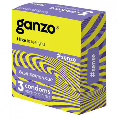 Презервативы Ganzo Sense №3 (Тонкие)