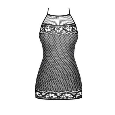 Эффектное платье-сетка с завязками вокруг шеи Obsessive D226 S/L