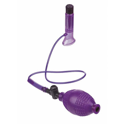Помпа женская для клитора Vibrating Clit Super Suck-Her, фиолетовая
