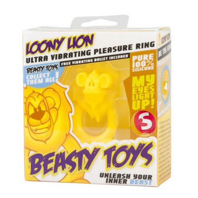 Вибронасадка Beasty Toys Looney Lion желтая