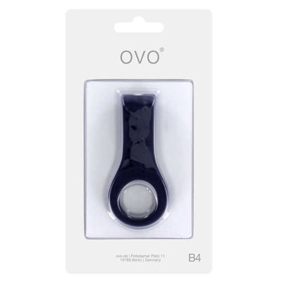 Эрекционное кольцо OVO с выносным элементом для клиторальной стимуляции, с вибрацией, силиконовое, с
