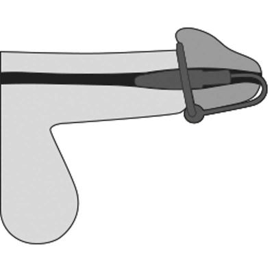 Уретральный плаг с силиконовым кольцом под головку Penis Plug (517704)