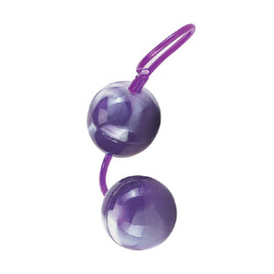 Шарики вагинальные со смещенным центром тяжести «Duo Balls», цвет фиолетовый