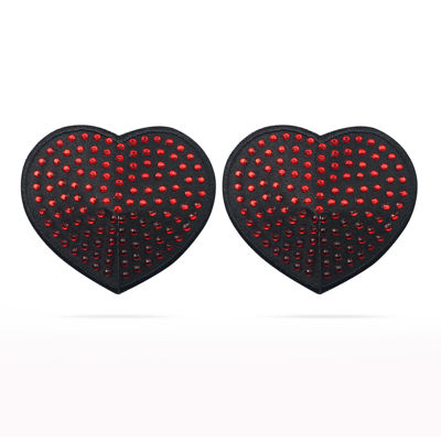 Пэстисы для груди Reusable Red Diamond Heart Nipple Pasties (2 Pack)