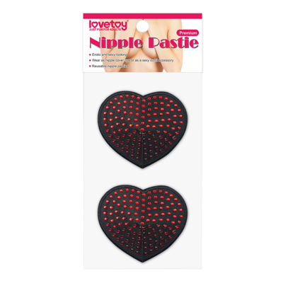 Пэстисы для груди Reusable Red Diamond Heart Nipple Pasties (2 Pack)