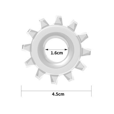 Эрекционное кольцо прозрачное POWER PLUS LV1432