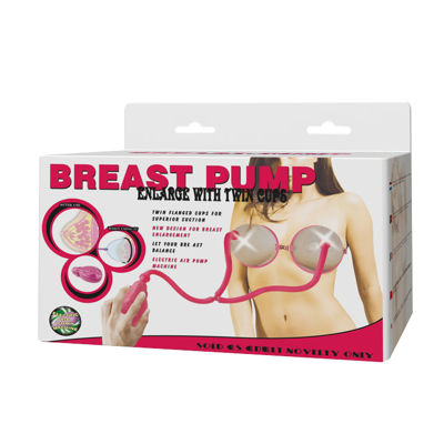 Вакуумная помпа для груди двойная с грушей Breast Pump BI-014091