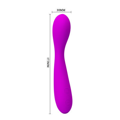 Вибромассажёр силиконовый Nigel 17.5 см, BI-014422