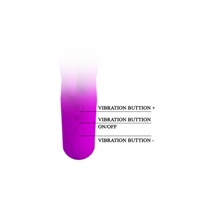 Pretty love Вибратор силиконовый Chris 15.4 см пурпурный
