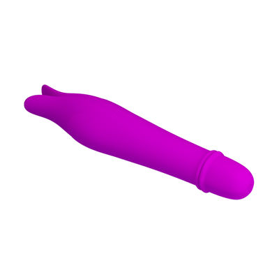 Вибромассажер с усиками силикон Edward 14.5 см фиолетовый