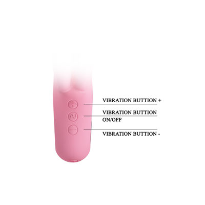 Pretty love Вибратор силиконовый Chris 15.4 см розовый
