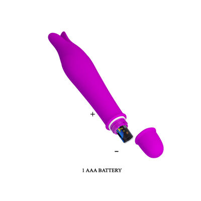 Вибромассажер с усиками силикон Edward 14.5 см фиолетовый