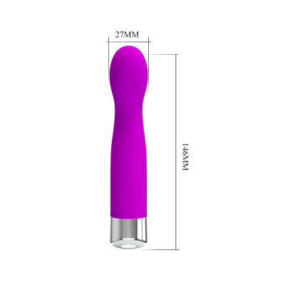 Вибратор для точки G силиконовый John 14.6 см, пурпурный