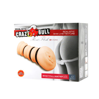 Crazy Bull Мастурбатор-вагина с утягивающими кольцами Rossi Flesh 3D
