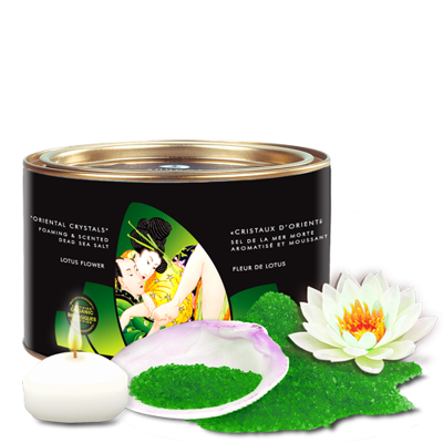 Соль Мёртвого моря для ванны Shunga Oriental Crystals «Цветок лотоса» с лечебным эффектом 600 гр
