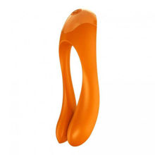 Вибростимулятор на палец Satisfyer Candy Cane оранжевый