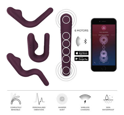 MysteryVibe Crescendo - элитный вибромассажер, управляемый через приложение. Цвет: Plum Purple
