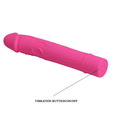 Вибратор силиконовый Vic 15.2 см, розовый