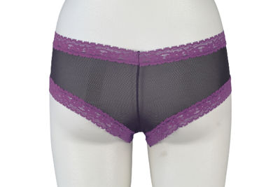 Трусики Black-Purple Lace Boyshorts, L