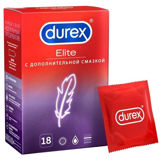 Изображение Презервативы Durex №18 Elite тонкие с дополнительной смазкой