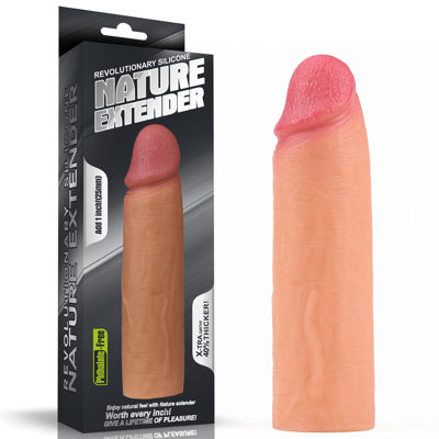 Насадка на пенис Nature Extender телесная плюс 3 5 см
