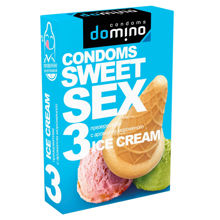 Презервативы гладкие ароматизированные DOMINO SWEET SEX ICE CREAM (с ароматом мороженного)