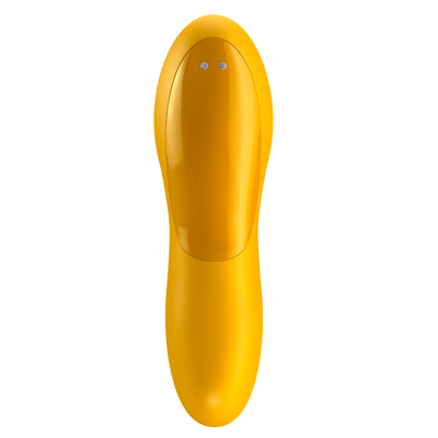 Клиторальный вибромассажер с креплением на палец Satisfyer Teaser, желтый